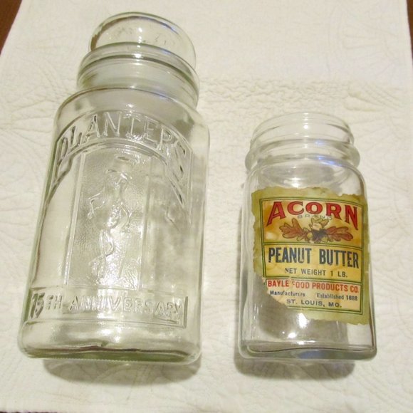 Planter's Kitchen Antique Planters Peanuts 75th Anniversary Glass